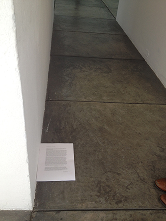 La fotocopia y la mano, Manuel Ángel, El año pasado, 2012 