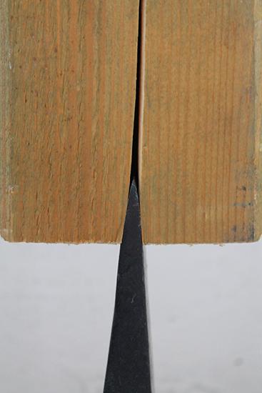 cuña metálica 5cm x 20cm, viga de madera medidas variables