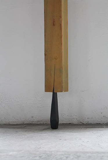 cuña metálica 5cm x 20cm, viga de madera medidas variables