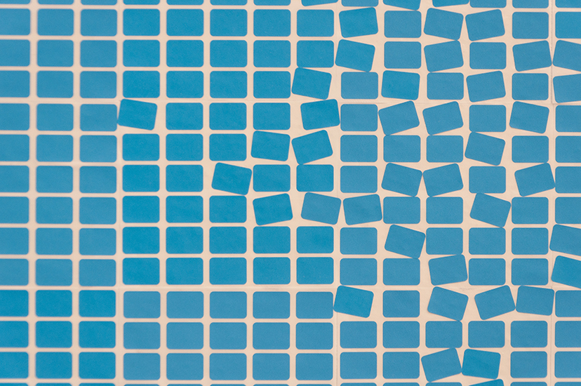 Marlon de Azambuja, ,Primavera (Bogotá), Instalación de stickers sobre mural, 2015