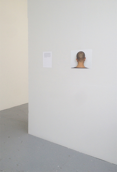 Backhead, 30cmx40cm, inkjet on cotton paper, 2015