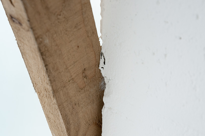 Sealing (Iteration 1) 2016. wrecking bar, metal cables and timber. 2.70m x 3.5m x 0.7m