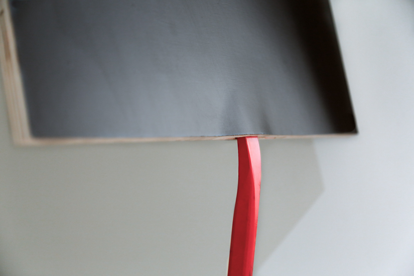 Coffrage, 2016, wood, metal bar, 65 x 300 x 50 cm