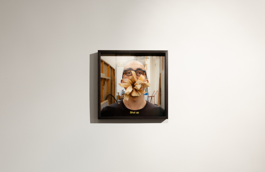 Shut up, 2016, cotton paper inkjet, 40 x 40 cm1/3 + AP