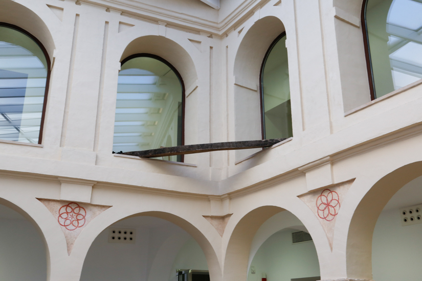 Santiago Reyes Villaveces, Nike 2016, wood and  Nike shoes. 200cm x 20cm x 30 cm