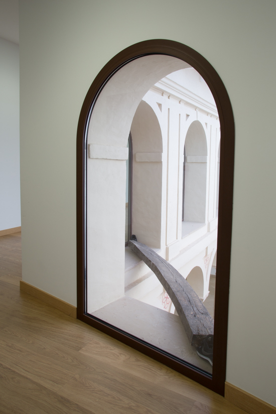 Santiago Reyes Villaveces, Nike 2016, wood and  Nike shoes. 200cm x 20cm x 30 cm