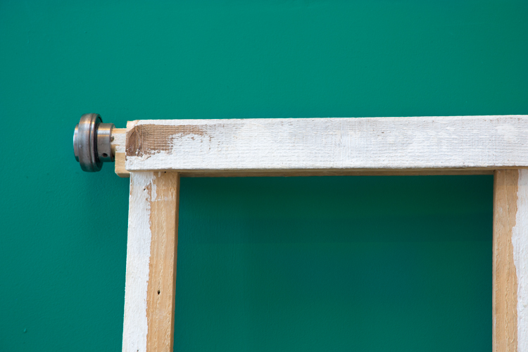 کمزور (looser) / From Series Brujitas, Found wood and ball bearings . 100cm x 70cm x 15cm