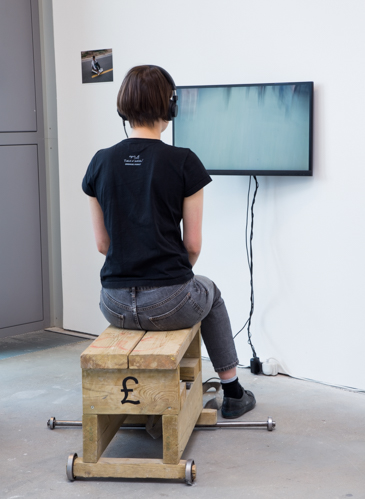 £ / From Series Brujitas 2017  Found wood and ball bearings. 65cm x 45cm x 45cm £-Video: (00:02:32)