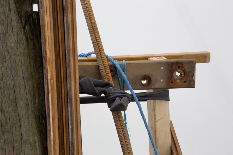 Witch / From Series Brujitas 2017  Found wood, and ball bearings. 100cm x 70cm x 100cm