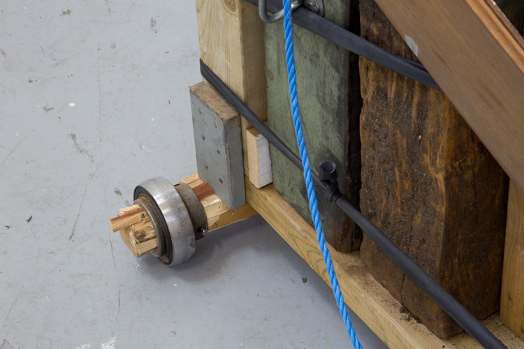 Witch / From Series Brujitas 2017  Found wood, and ball bearings. 100cm x 70cm x 100cm