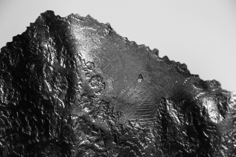 Goodwill Moon Rock (Italy), 2017 Graphite and paper 115 x 115 cm