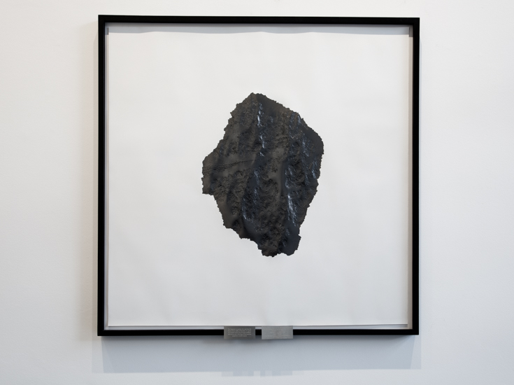 Goodwill Moon Rock (Italy), 2017 Graphite and paper 115 x 115 cm