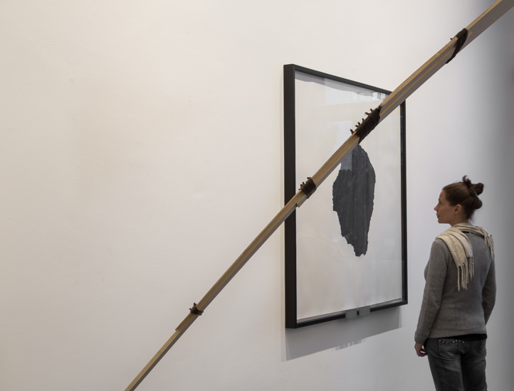 Goodwill Moon Rock (Italy), 2017 Graphite and paper 115 x 115 cm