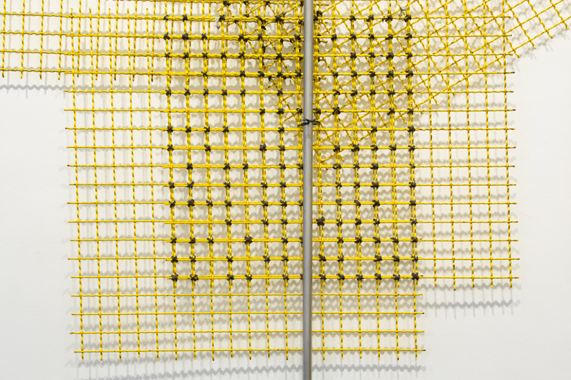 Encage (Iteration), 2017 Stainless Steel, metal mesh, metal wire and bronze 393 x 180 x 8 cm