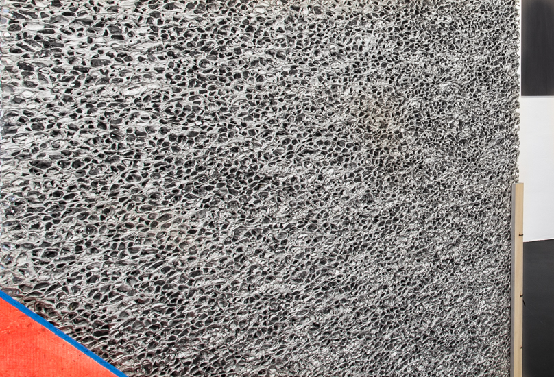 Biombo, 2017 Aluminium foam and wood, 220 x 115 x 156 cm