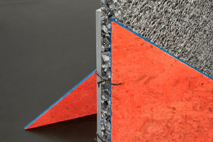 Biombo, 2017 Aluminium foam and wood, 220 x 115 x 156 cm