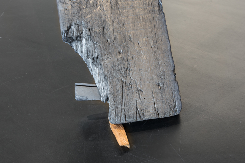 One way Direction, 2013 Wood, graphite and ball bearing  300 x 250 x 15 cm