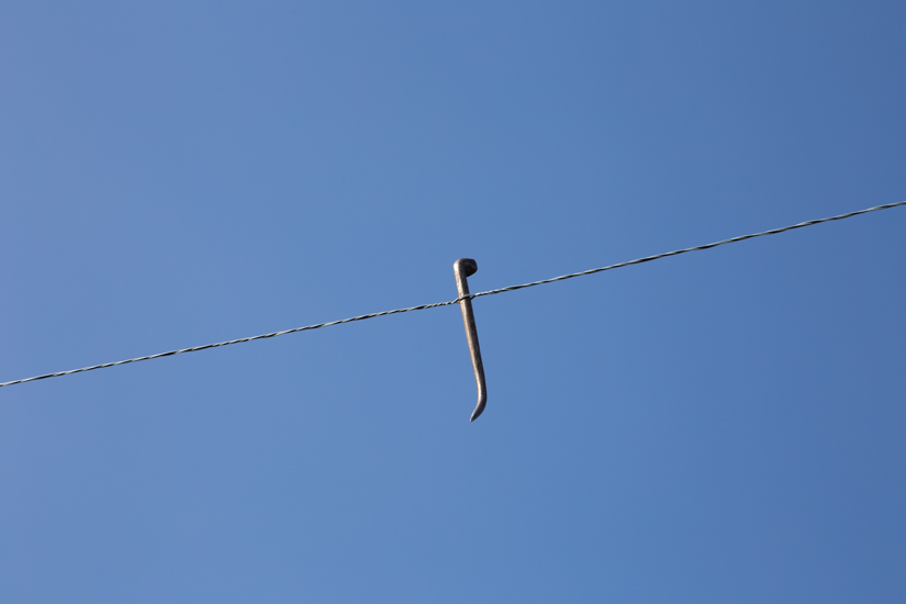 Wood (castagno selvático) metal wire and paint. 700cm x 500 cm x 500cm. Site specific Installation at Relais Regina Giovanna, Sorrento, Italy.