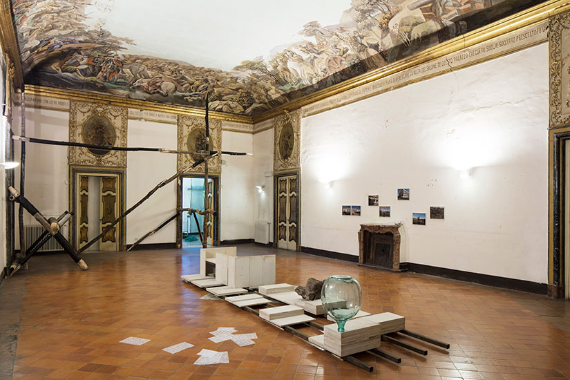 Exhibition View of Otium – Corruption and the Dash – November 18 / December 9 2017 – Residency 80121 at Palazzo Marigliano, Naples – C.sy of the Artists – Photo Amedeo Benestante, Napleso Benestante, Naples