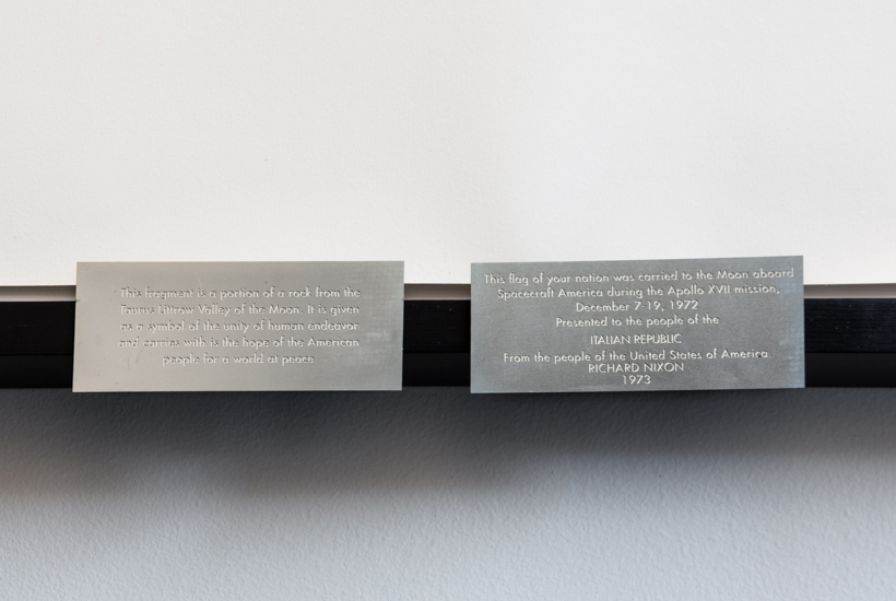 Goodwill moon rock Italian Republic, Apollo 17, 2017, Apollo 17, 2016